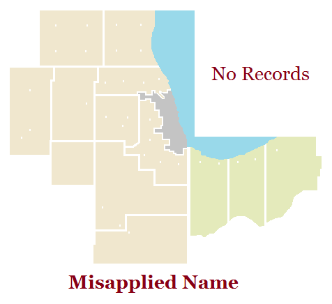 Map of Chicago Region counties.