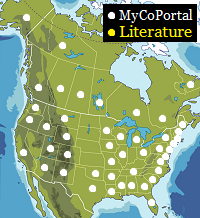 Map of North America, states and provinces.